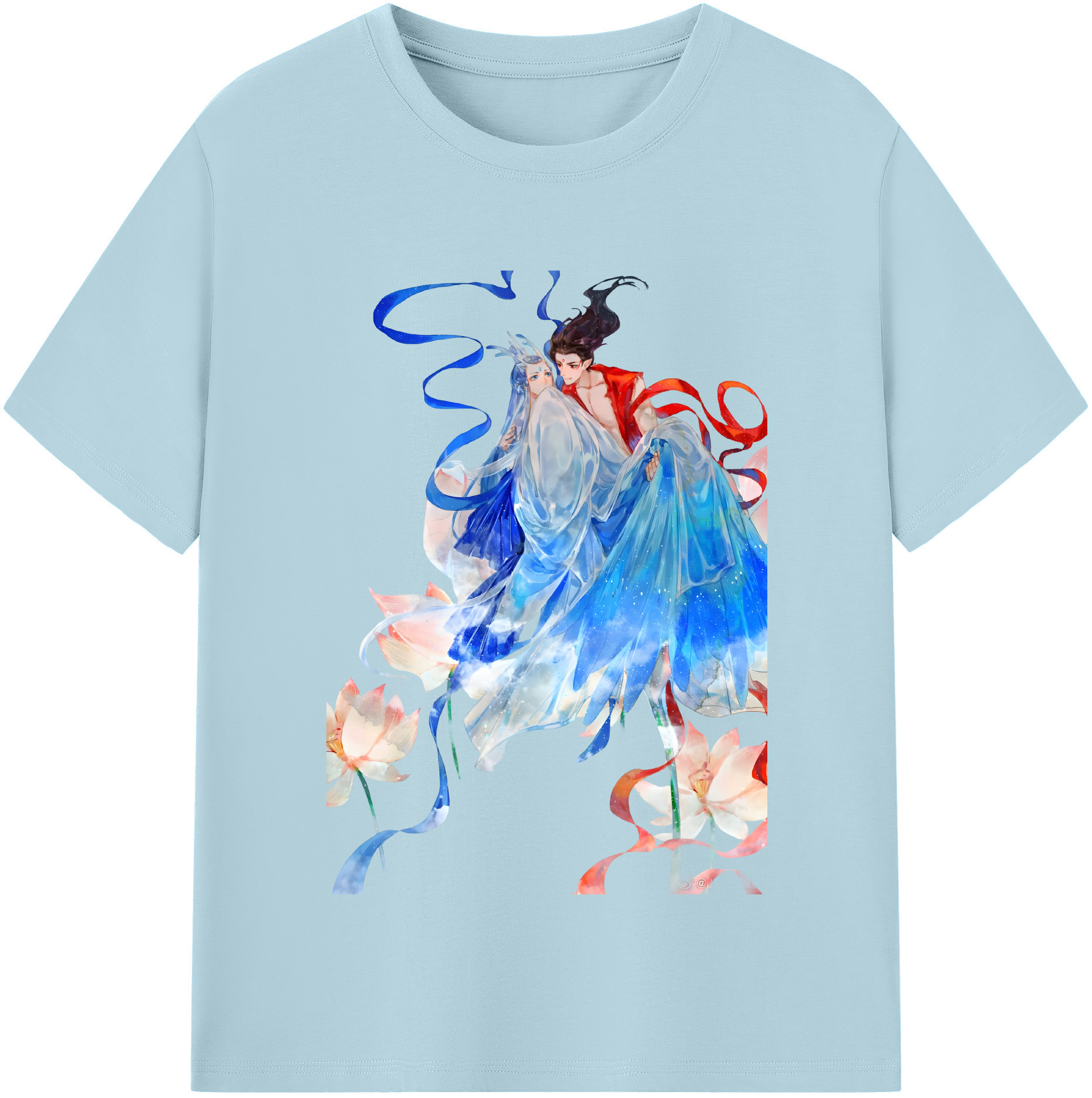 （画像用） Ne Zha 2 ナタ 魔童の大暴れ 綿100％半袖Tシャツ（フロントプリント）